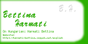 bettina harmati business card